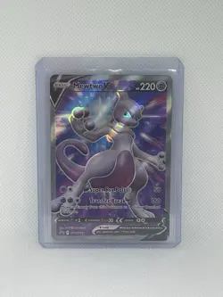 2022 Pokemon Sword & Shield Black Star Promo MewTwo V Ultra Rare #SWSH229 - Image 1