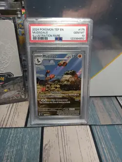 2024 POKEMON TEF EN-TEMPORAL FORCES ILLUSTRATION RARE #175 MUDSDALE PSA 10 - Image 1