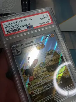2024 POKEMON TEF EN-TEMPORAL FORCES ILLUSTRATION RARE #175 MUDSDALE PSA 10 - Image 3