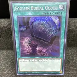 Yugioh! Foolish Burial Goods RATE-EN065 1st Edition Secret Rare NM - Image 1