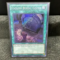 Yugioh! Foolish Burial Goods RATE-EN065 1st Edition Secret Rare NM - Image 2