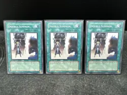 3x Yugioh! Double Summon SDWS-EN028 Playset NM - Image 1