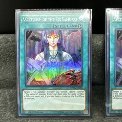 2x Yugioh Asceticism of the Six Samurai SPWA-EN048 1st Edition NM - Image 3