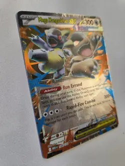 Mega Kangaskhan EX 104/132 Double Rare Full Art Pokemon Mega Evolution Holo Mint - Image 2