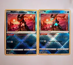 Radiant Greninja 046/189 Swsh10: Astral Radiance Holo Pokemon TCG - Lot Of 2 - Image 1