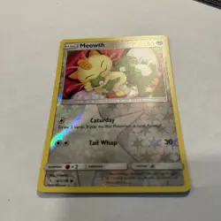 2019 Pokemon SM Unbroken Bonds Meowth Reverse Holo #147/214 NM - Image 2