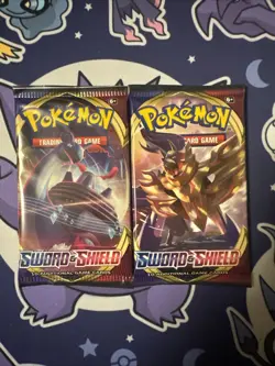 Pokemon Sword & Shield Base Set Booster Packs 2 Packs - Image 1
