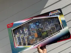 PRISMATIC EVOLUTIONS Lucario EX and Tyranitar EX Premium Collection Sam’s Club - Image 1