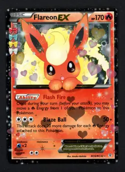 Flareon EX RC6/RC32 Generations Radiant Collection Ultra Rare Pokemon TCG - Image 1