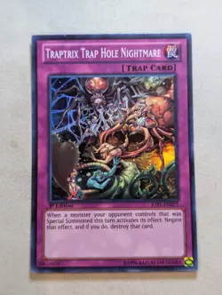 Traptrix Trap Hole Nightmare - JOTL-EN077 Super Rare 1st Edition YuGiOh TCG LP - Image 1