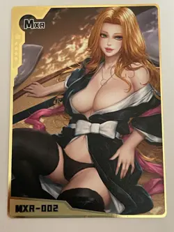 Matsumoto Rangiku Bleach MXR MXR-002 GOLD METAL ALLOY CARD Goddess Story - Image 1