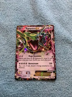 Pokemon TCG Trading Card 2015 Black Star Promo Rayquaza EX Holo Foil XY66 - Image 1