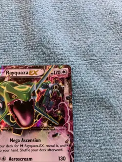 Pokemon TCG Trading Card 2015 Black Star Promo Rayquaza EX Holo Foil XY66 - Image 2