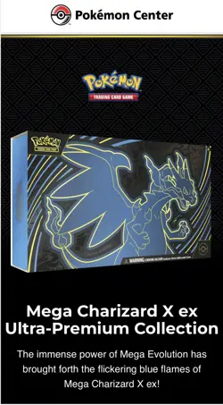 PRESALE Pokemon Trading Card Game: Mega Charizard X ex Ultra-Premium Collection - Image 1