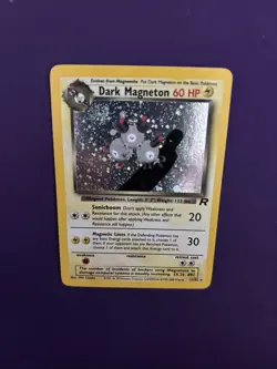 Pokemon Dark Magneton TCG Holo Rare Card 11/82 Unlimited L2 - Image 1