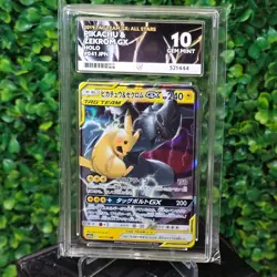 ACE 10 Pikachu & Zekrom GX 041/173 RR Japanese Pokemon Card Tag Team GEM MINT - Image 1