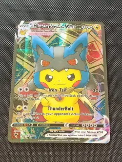 PIKACHU POKEMON LUCARIO COSPLAY CARTE CARD NEW HOLO PRISM COLLECTION BRILLANTE - Image 1
