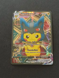PIKACHU POKEMON LUCARIO COSPLAY CARTE CARD NEW HOLO PRISM COLLECTION BRILLANTE - Image 5