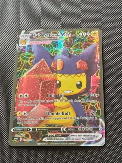 PIKACHU POKEMON SABLEYE COSPLAY CARTE CARD NEW HOLO PRISM COLLECTION BRILLANTE - Image 3