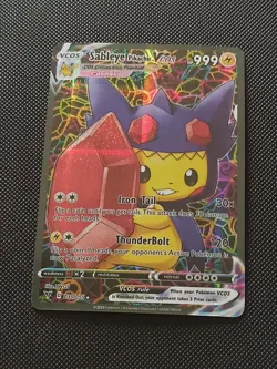PIKACHU POKEMON SABLEYE COSPLAY CARTE CARD NEW HOLO PRISM COLLECTION BRILLANTE - Image 4