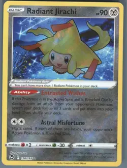 Pokemon Cards - SWSH12: Silver Tempest Radiant Jirachi - Image 1