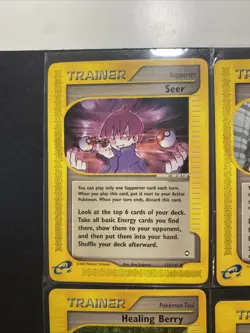 Lot of (12) E-Reader Pokemon Trainer Cards Aquapolis Expedition Regular NM - Image 2