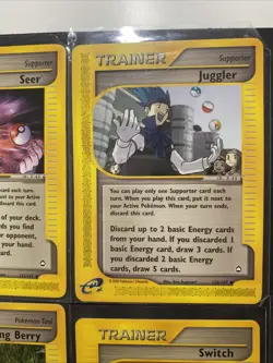 Lot of (12) E-Reader Pokemon Trainer Cards Aquapolis Expedition Regular NM - Image 3