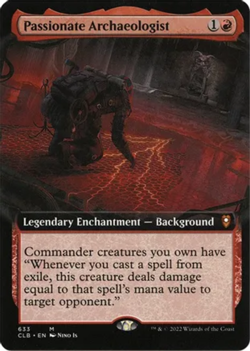 MTG Passionate Archaeologist - Foil - Extended Art, Commander Legends: Battle fo - Image 1