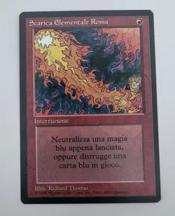 MTG Red Elemental Blast Italian Black Border Revised 1994 Magic The Gathering - Image 1
