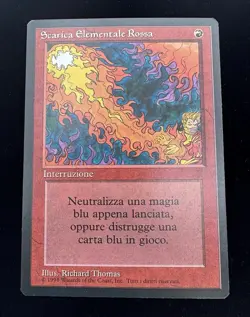 MTG Red Elemental Blast Italian Black Border Revised 1994 Magic The Gathering - Image 3