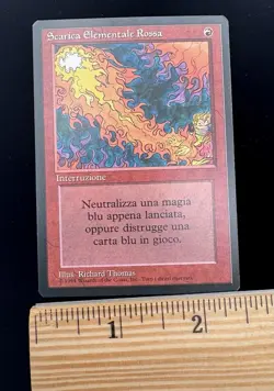 MTG Red Elemental Blast Italian Black Border Revised 1994 Magic The Gathering - Image 5