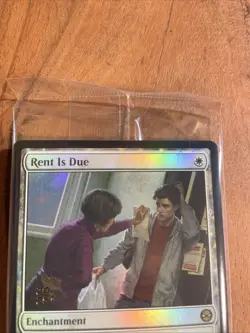 Art Foil Rent is Due, MTG, Marvel's Spider-Man, Magic, 0011 Promo Prerelease - Image 3