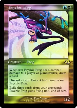 Psychic Frog Foil Retro Frame Modern Horizons 3 NM MTG - Image 1