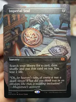 Borderless Foil • Imperial Seal • Double Masters 2022 • NM • Mtg (1994) - Image 1