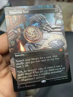 Borderless Foil • Imperial Seal • Double Masters 2022 • NM • Mtg (1994) - Image 2