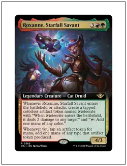1x Roxanne, Starfall Savant, Outlaws of Thunder Junction, Extended Art, MTG NM - Image 1