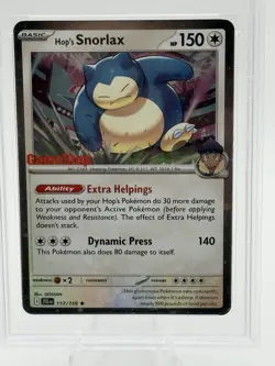 PSA 9 Hop’s Snorlax 117/159 Journey Together GameStop Stamped Promo Pokemon - Image 2