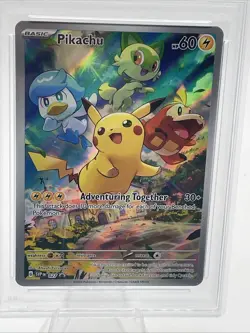 2023 Pokemon Svp EN-SV Black Star Promo Pikachu Paldea Evolved ETB #027 PSA 9 - Image 2