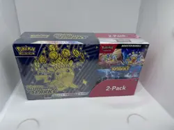 3 Pokemon Surging Sparks ETB + Booster Bundle Costco 2 Pack Factory Sealed - Image 1