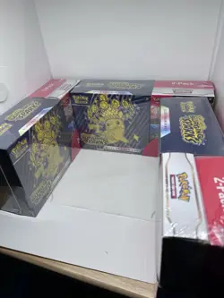 3 Pokemon Surging Sparks ETB + Booster Bundle Costco 2 Pack Factory Sealed - Image 3