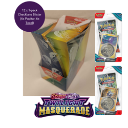 Pokemon Twilight Masquerade Checklane Blister Display SEALED ENGLISH - SHIP FAST - Image 1