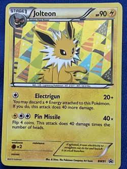 Pokemon TCG Jolteon BW91 Holo Rare Black and White 2013 - Image 1