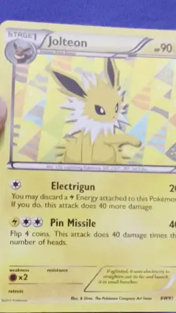 Pokemon TCG Jolteon BW91 Holo Rare Black and White 2013 - Image 2