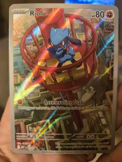 Riolu 010 Black Star Promo - Pokemon TCG Mega Evolutions - (Pack Fresh) NM+/M - Image 1