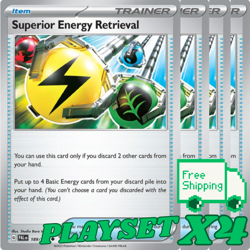 [4x Playset] Superior Energy Retrieval 189/193 SV02: Paldea Evolved Pokemon TCG - Image 1