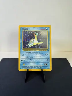 Pokemon TCG: 1999 Fossil Unlimited Lapras 10/62 Holo Rare LP - Image 2