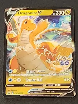 Dragonite v SWSH235 Holo Promo Pokemon Go Pokemon TCG NM Condition - Image 1