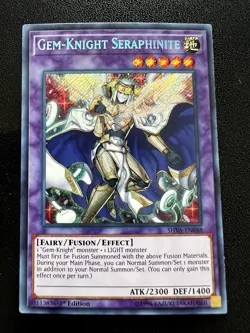 Gem-Knight Seraphinite Secret Rare Shadows in Valhalla 1st Edition SHVA-EN048 LP - Image 1