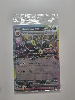 Pokemon TCG Prismatic Evolutions Umbreon EX Card 060/131 Stamped Promo, Sealed - Image 1