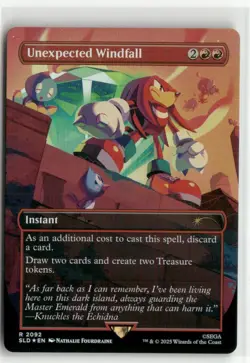 Unexpected Windfall 2092 Rainbow FOIL - Sonic Secret Lair MTG NM - Image 1